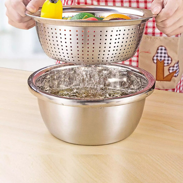Stainless Steel Micro-Perforated Colander Strainer