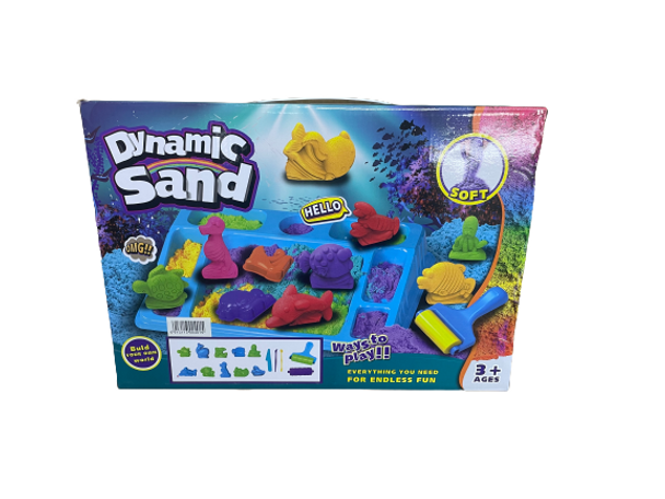 Dynamic Kids Play Sand