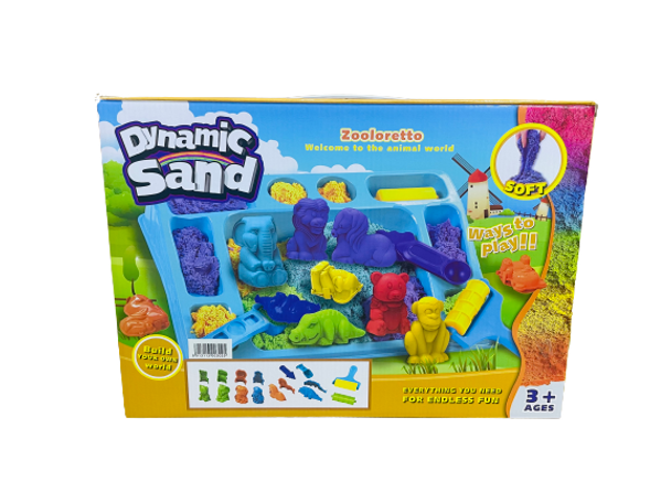 Dynamic Kids Play Sand