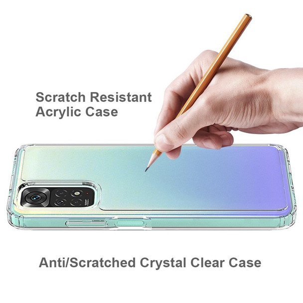 Xiaomi Redmi Note 11 Global/Redmi Note 11S Scratchproof TPU + Acrylic Protective Phone Case(Transparent)