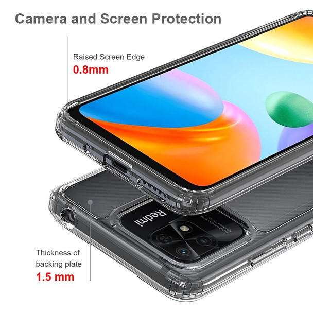 Xiaomi Redmi 10C Scratchproof TPU + Acrylic Protective Phone Case(Transparent)