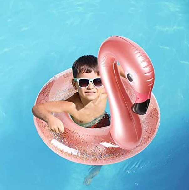 Giant Pink Flamingo Pool Float - Summer Inflatable Raft