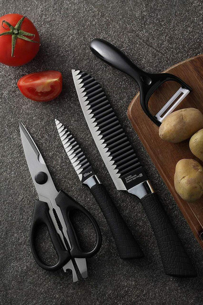Chop 'N Clear Cutting Board & Zepter 6-Piece Knife Set Combo