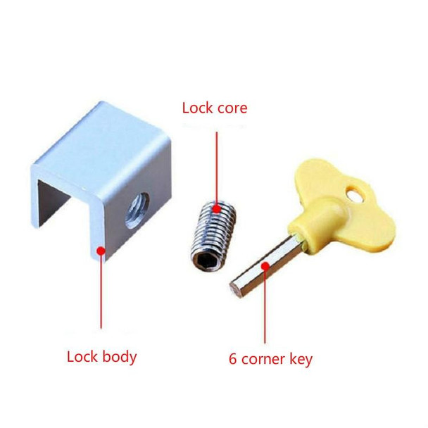 Child Safety Guard Anti-Theft Door Window Stopper, Specifications:Single Hole