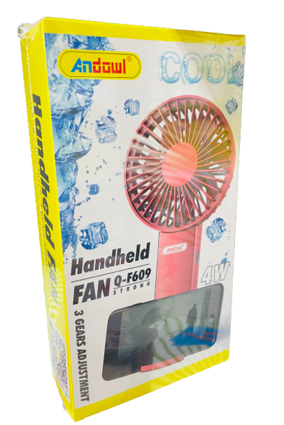 Portable Fan With Mobile Phone Holder