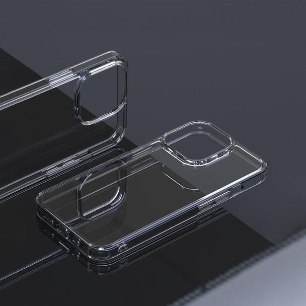 Transparent Tempered Glass TPU Phone Case - iPhone 14 Pro(Transparent)