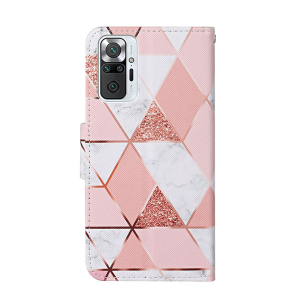 Xiaomi Redmi Note 10 Pro Colored Drawing Pattern Flip Leather Case(Marble)