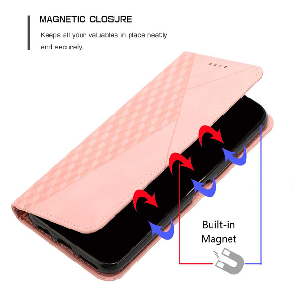 Tecno Camon 18 Premier Diamond Splicing Skin Feel Magnetic Leather Phone Case(Rose Gold)