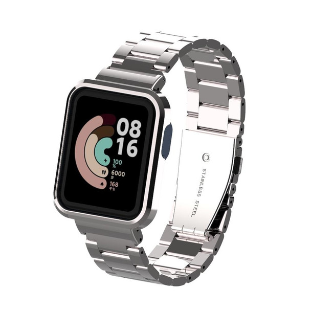 Xiaomi Mi Watch Lite / Redmi Watch Three-Bead Metal Watchband(Silver)