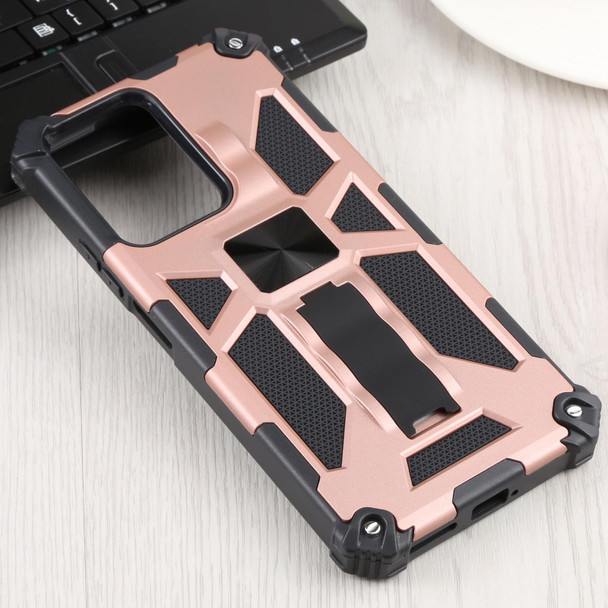 Xiaomi Mi 11T / 11T Pro Shockproof TPU + PC Magnetic Protective Phone Case with Holder(Rose Gold)