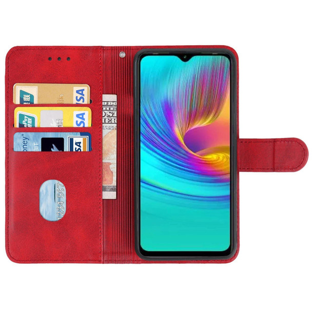 Leather Phone Case - Tecno Pop 4(Red)