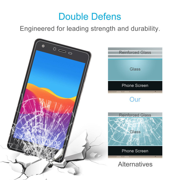 50 PCS 0.26mm 9H 2.5D Tempered Glass Film - Tecno W3 Pro