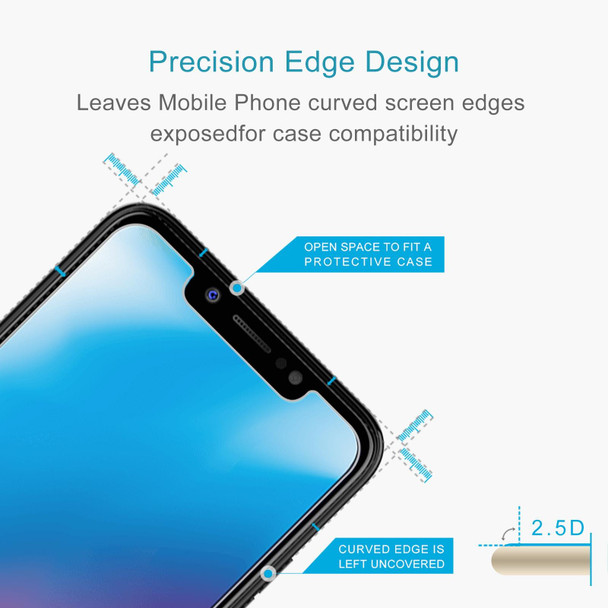 10 PCS 0.26mm 9H 2.5D Tempered Glass Film - Tecno Camon 11