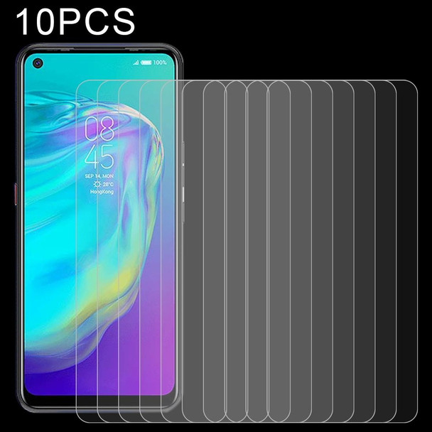 10 PCS 0.26mm 9H 2.5D Tempered Glass Film - Tecno Pova