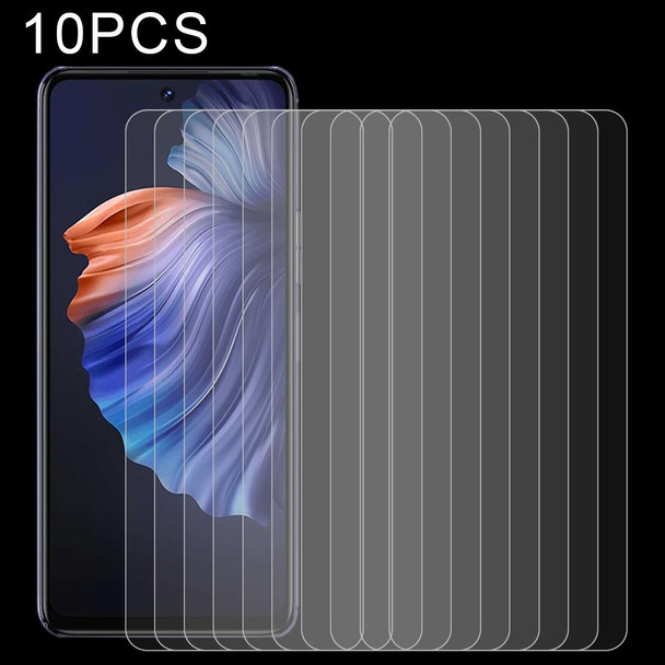 10 PCS 0.26mm 9H 2.5D Tempered Glass Film - Tecno Camon 18 P