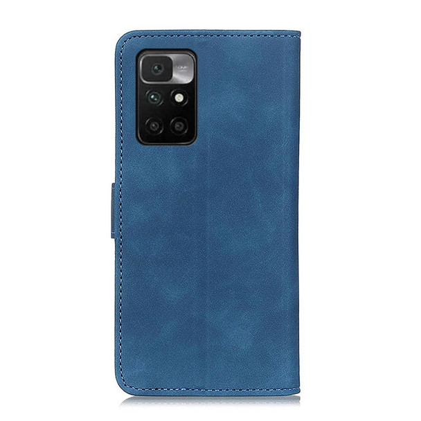 Xiaomi Redmi 10 / Redmi Note 11 4G KHAZNEH Retro Texture PU + TPU Horizontal Flip Leather Case with Holder & Card Slots & Wallet(Blue)