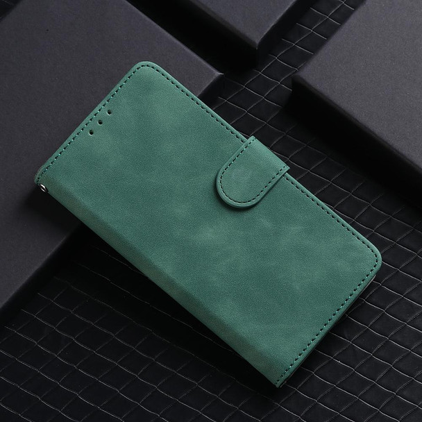 vivo X60 Pro / X60 5G Solid Color Skin Feel Magnetic Buckle Horizontal Flip Calf Texture PU Leather Case with Holder & Card Slots & Wallet(Green)