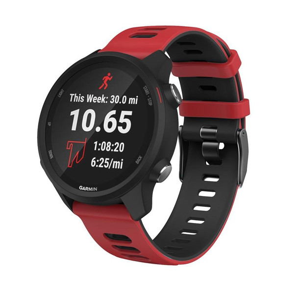 22mm - Xiaomi Haylou RT RS3 LS04 / LS05S Universal Two-color Silicone Watch Band(Red Black)