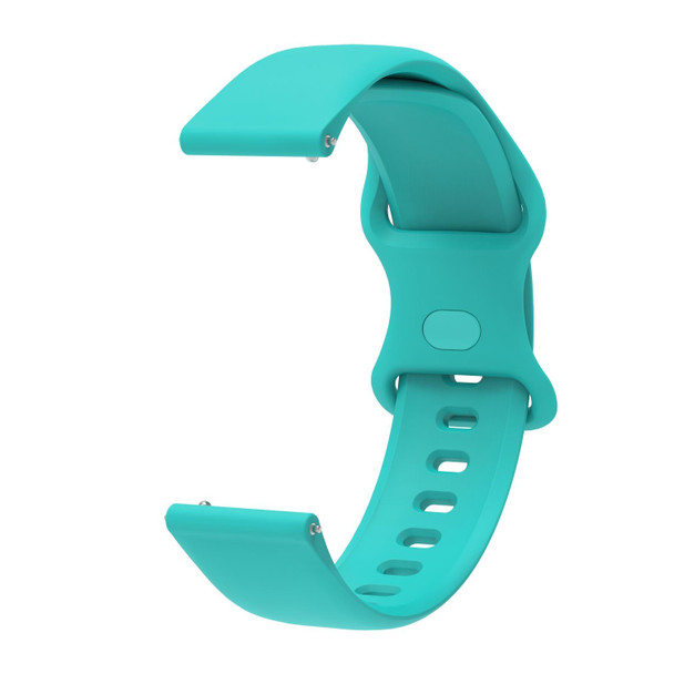 22mm - Xiaomi Haylou RT RS3 LS04 / LS05S Universal Inner Back Buckle Perforation Silicone Watch Band(Mint Green)