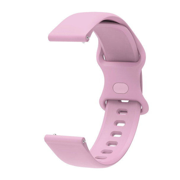 20mm - Xiaomi Haylou RT RS3 LS04 / LS05S Universal Inner Back Buckle Perforation Silicone Watch Band(Light Purple)