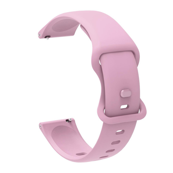 20mm - Xiaomi Haylou RT RS3 LS04 / LS05S Universal Inner Back Buckle Perforation Silicone Watch Band(Light Purple)