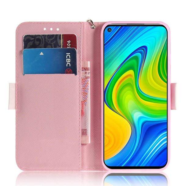 Xiaomi Redmi Note 9 / Redmi 10X 4G 3D Painted Pattern Magnetic Attraction Horizontal Flip Leather Case with Holder & Card Slot & Wallet & Lanyard(Squirrels)