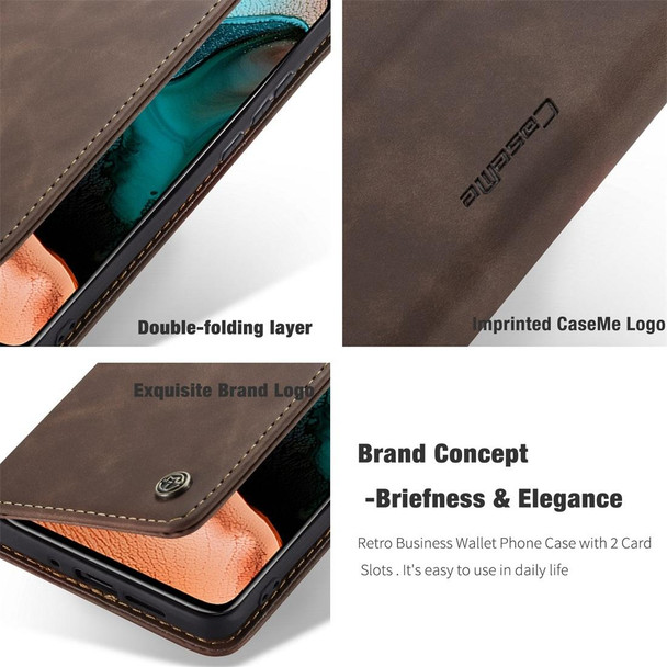 Xiaomi Redmi K30 Pro CaseMe-013 Multifunctional Horizontal Flip Leather Case with Card Slot & Holder & Wallet(Coffee)