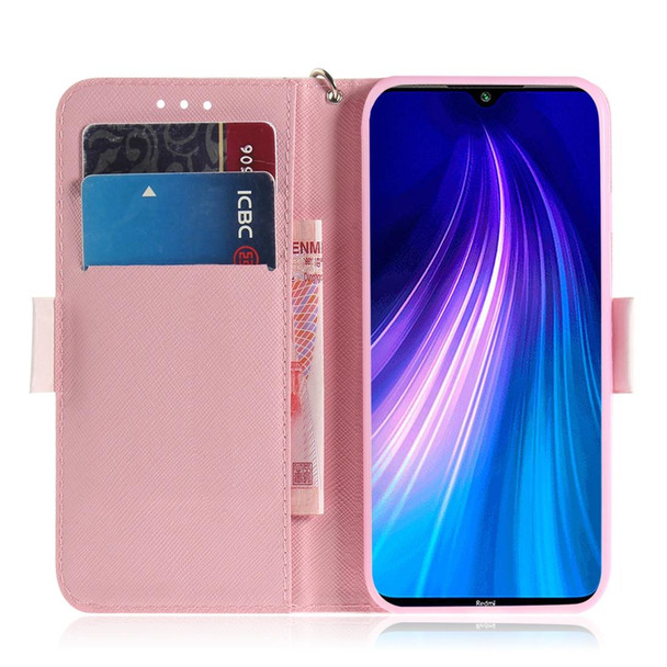 Xiaomi Redmi Note 8T 3D Formula Pattern Magnetic Attraction Horizontal Flip Leather Case with Lanyard, Support Holder & Card Slot & Wallet(Butterfly High Heels)
