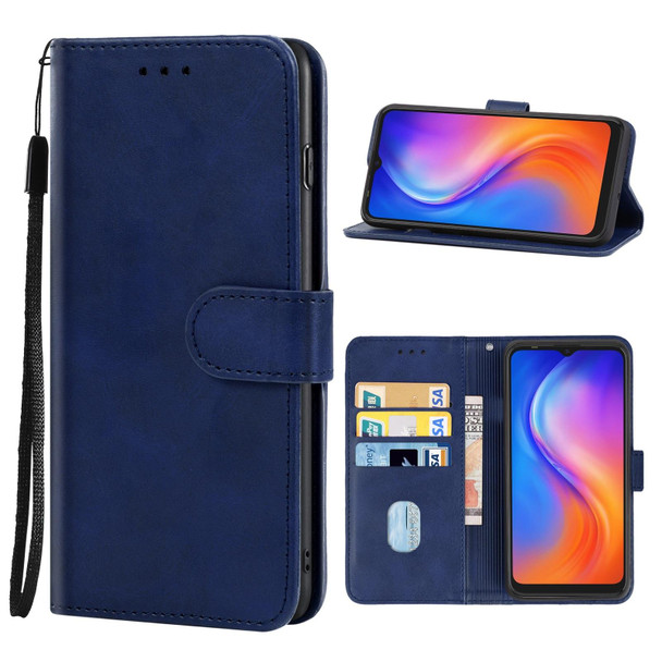 Leather Phone Case - Tecno Spark 6 Go / Spark Go 2020(Blue)