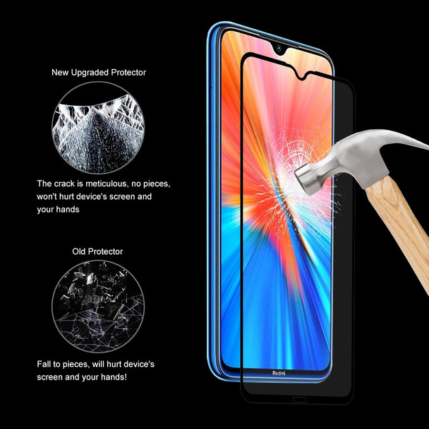 Redmi Note 8 2021 ENKAY Hat-Prince Full Glue 0.26mm 9H 2.5D Tempered Glass Screen Protector Full Coverage Film
