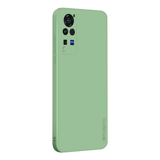 vivo X60 Pro PINWUYO Touching Series Liquid Silicone TPU Shockproof Case(Green)