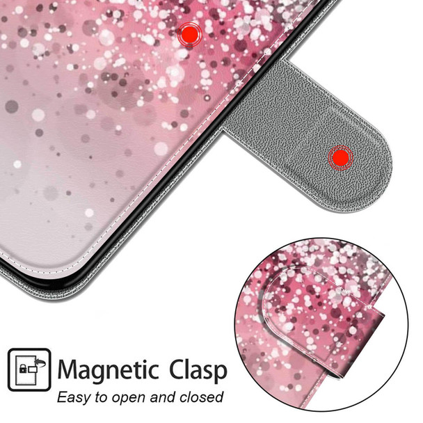 Xiaomi Redmi 9 Power/Note 9 4G Voltage Coloured Drawing Magnetic Clasp Horizontal Flip PU Leather Case with Holder & Card Slots(C13 Silver Pink Glitter)