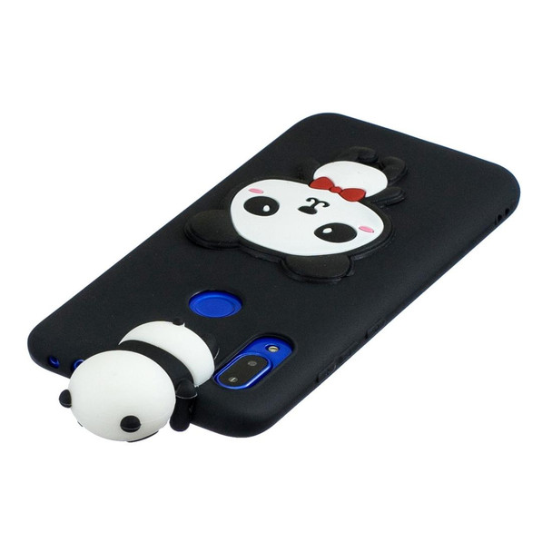 Xiaomi Redmi 7 3D Cartoon Pattern Shockproof TPU Protective Case(Red Bow Panda)