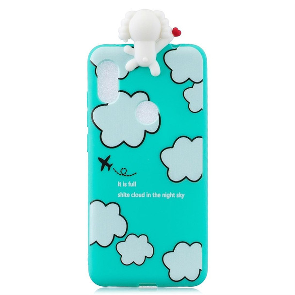 Xiaomi Redmi Note 6 Shockproof Cartoon TPU Protective Case(Clouds)