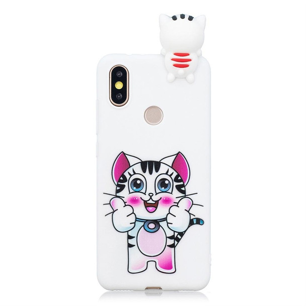 Xiaomi Redmi 6 Pro Shockproof Cartoon TPU Protective Case(Cat)
