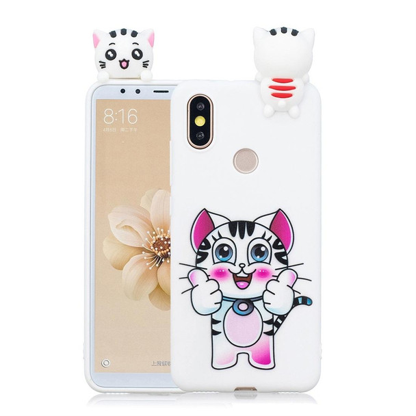 Xiaomi Redmi 6 Pro Shockproof Cartoon TPU Protective Case(Cat)