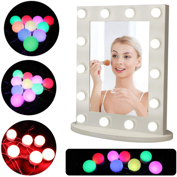 10 Bulb USB Vanity Mirror Light RGB (Multi-Color)