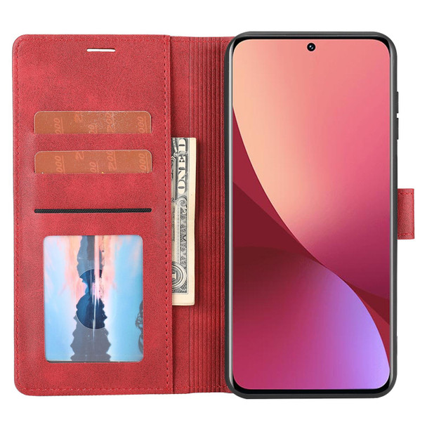 Xiaomi 12 Lite Classic Wallet Flip Leather Phone Case(Red)