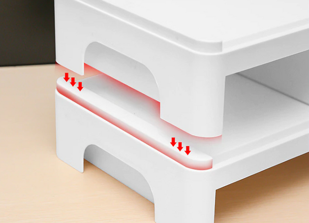 Computer Stand with 3 Drawers