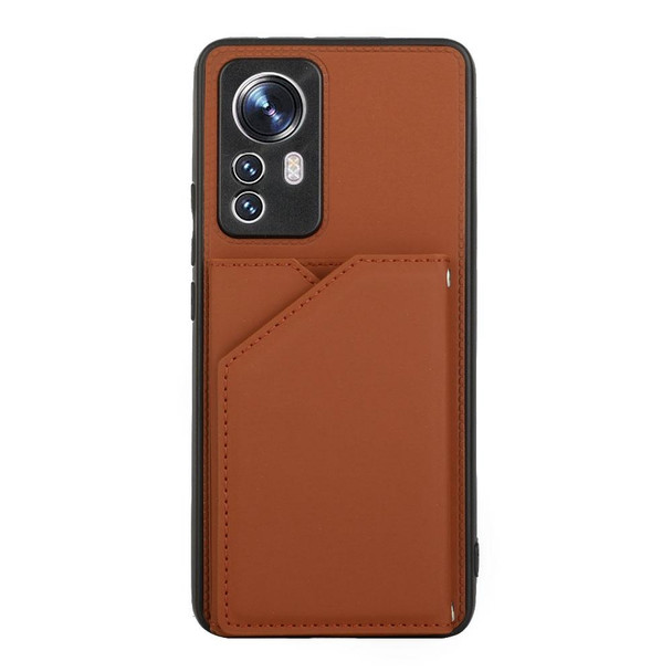 Xiao12 Pro Skin Feel PU + TPU + PC Phone Case(Brown)