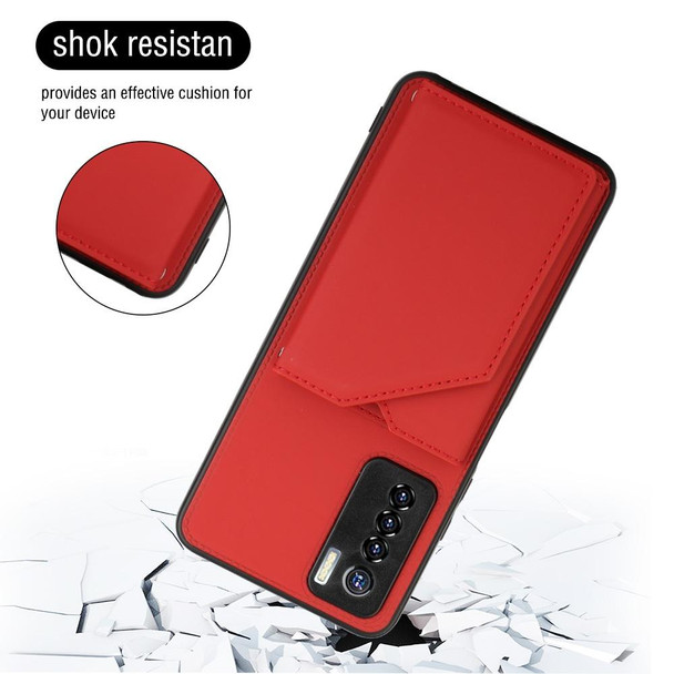 Tecno Camon 17 Pro Skin Feel PU + TPU + PC Phone Case(Red)