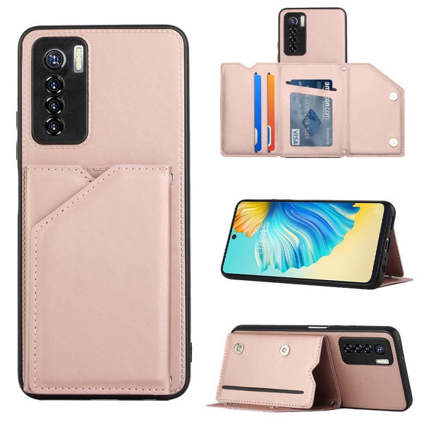 Tecno Camon 17 Pro Skin Feel PU + TPU + PC Phone Case(Rose Gold)