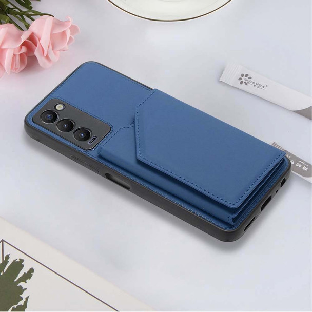 Tecno Camon 18 Skin Feel PU + TPU + PC Phone Case(Blue)