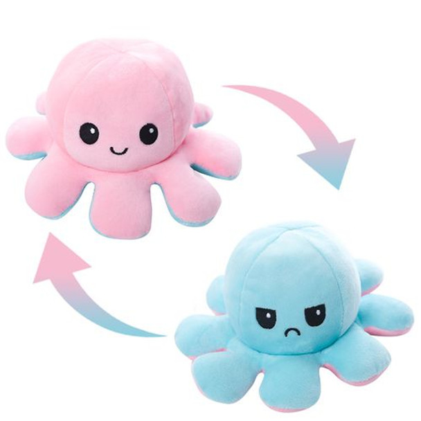 Cute Double-Sided Plush Octopus Toy