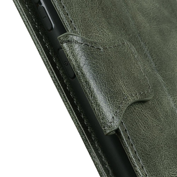 Xiaomi Redmi Note 8 2021 Mirren Crazy Horse Texture Horizontal Flip Leather Case with Holder & Card Slots & Wallet(Dark Green)