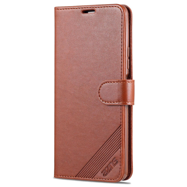 Xiaomi Redmi Note 10 Pro AZNS Sheepskin Texture Horizontal Flip Leather Case with Holder & Card Slots & Wallet(Brown)