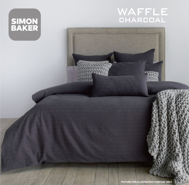 Simon Baker Cotton Waffle Weave Duvet Cover Set