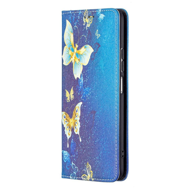 Xiaomi Mi 11i / Poco F3 / Redmi K40 Colored Drawing Pattern Invisible Magnetic Horizontal Flip PU Leather Case with Holder & Card Slots & Wallet(Kingdee)