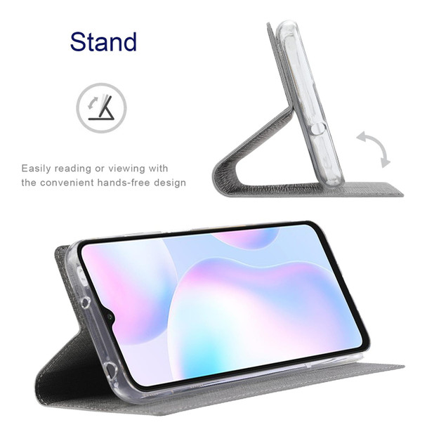 Xiaomi Redmi Note 10 Pro / Note 10 Pro Max ViLi DMX Series Shockproof TPU + PU Leather Magnetic Attraction Horizontal Flip Case with Card Slot & Holder(Grey)