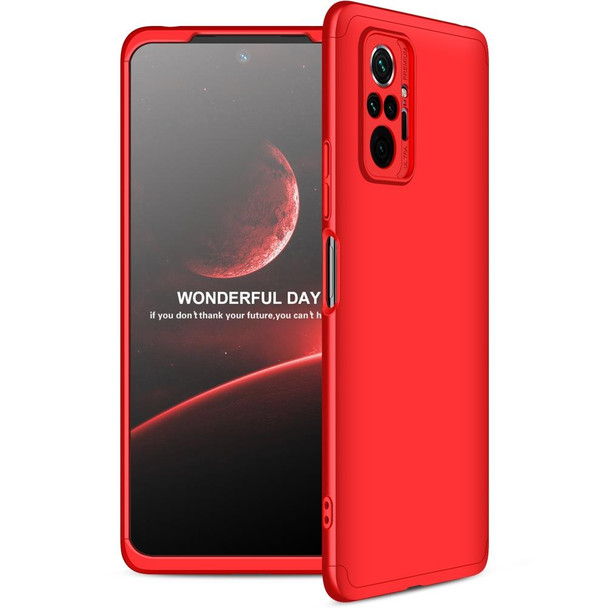 Xiaomi Redmi Note 10 Pro / Note 10 Pro Max GKK Three Stage Splicing Full Coverage PC Protective Case(Red)